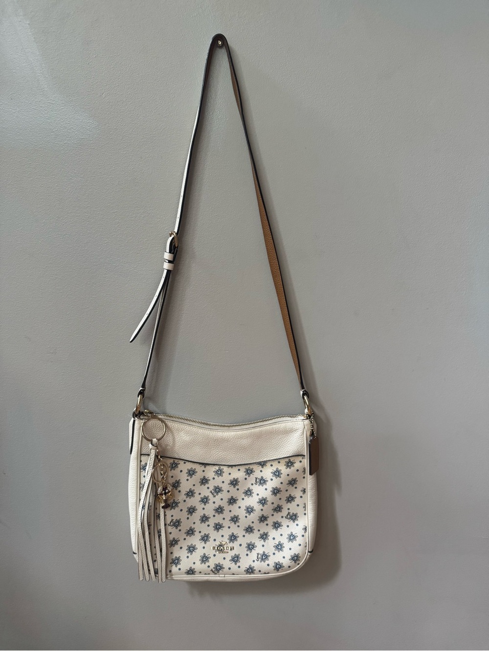 Coach Chaise Paisley Crossbody Shoulder Bag with Floral Print